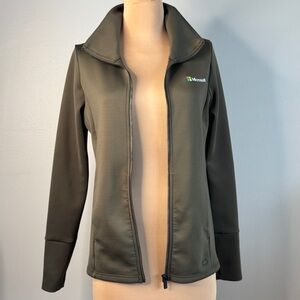 OGIO Microsoft Utility Jacket Small Olive Green Travel Softshell Zipper Pockets